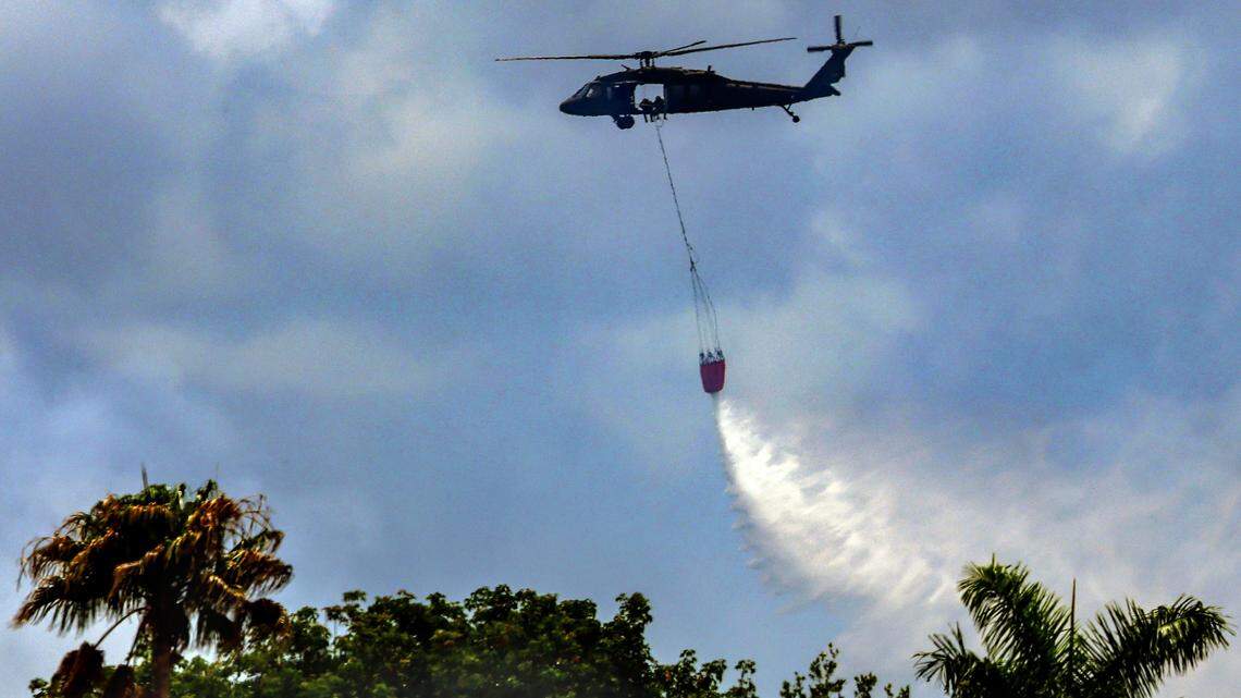 Wildfires in Broward and Miami-Dade counties cut road visibility and access