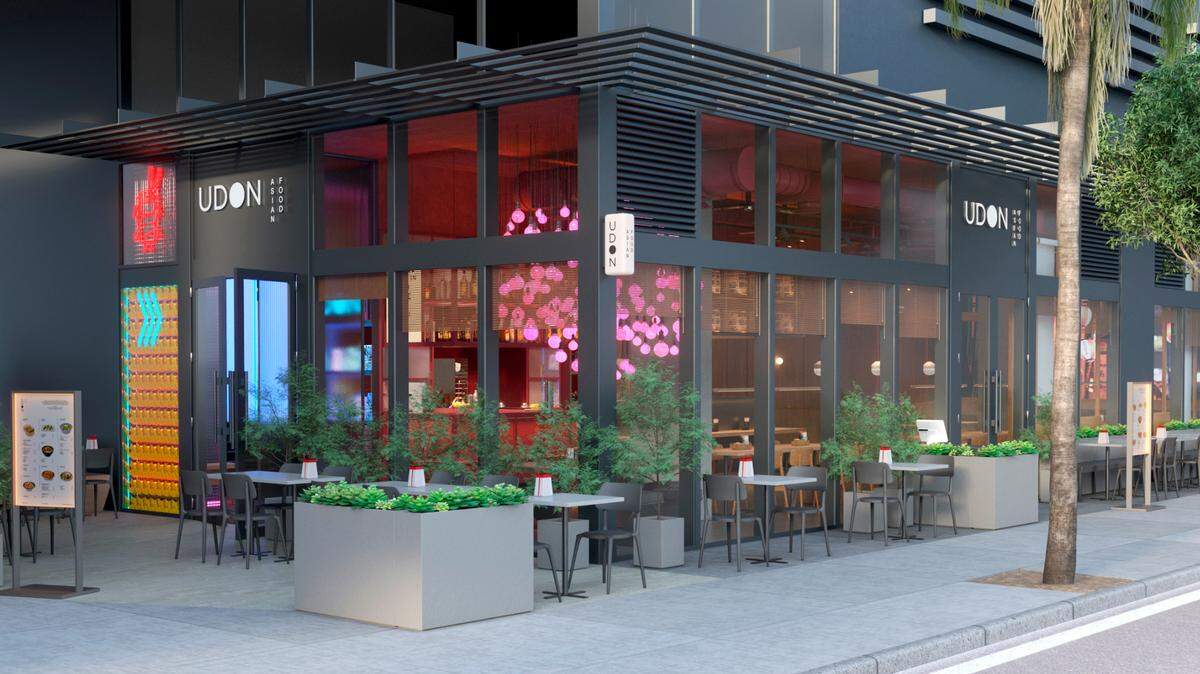 Una representación del próximo Udon Asian Food en Wynwood