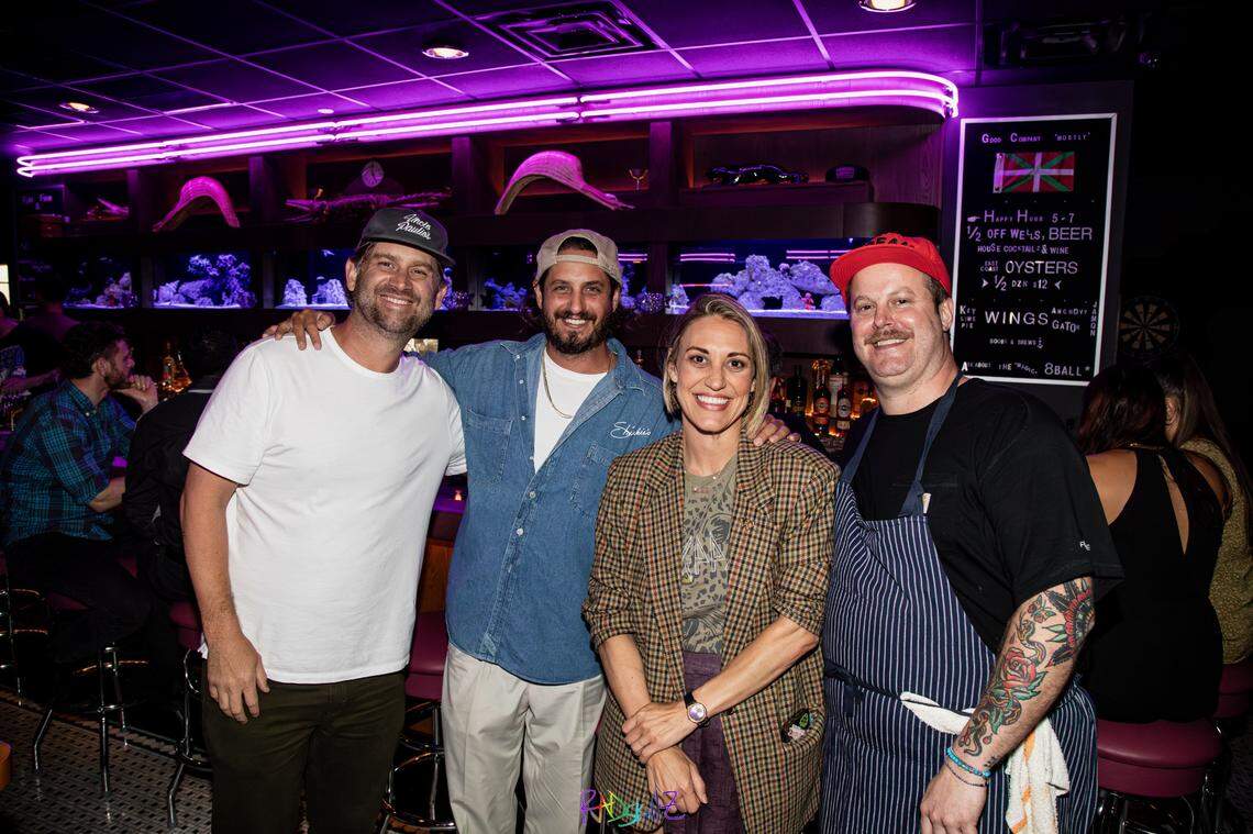 Chris Hudnall and Randy Alonso of Lost Boy Co. and Josh Elliott and Ellie Groden of QP Tapas have opened Brother’s Keeper on Miami Beach.