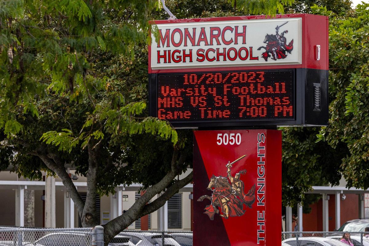 Secundaria Monarch en Coconut Creek, Florida, el martes 28 de noviembre de 2023.