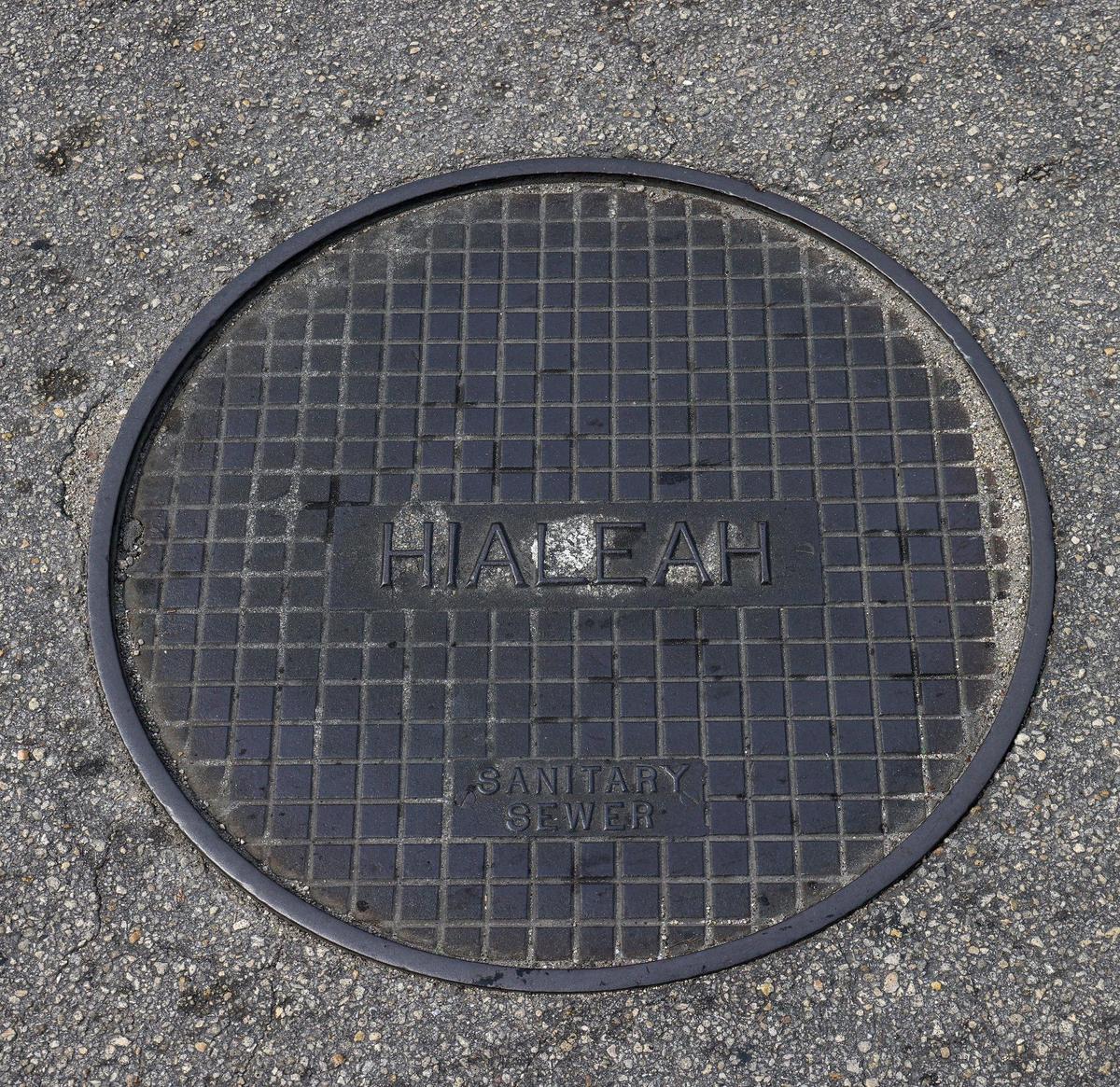 Sewage and water services in the area has street covers from the City of Hialeah.