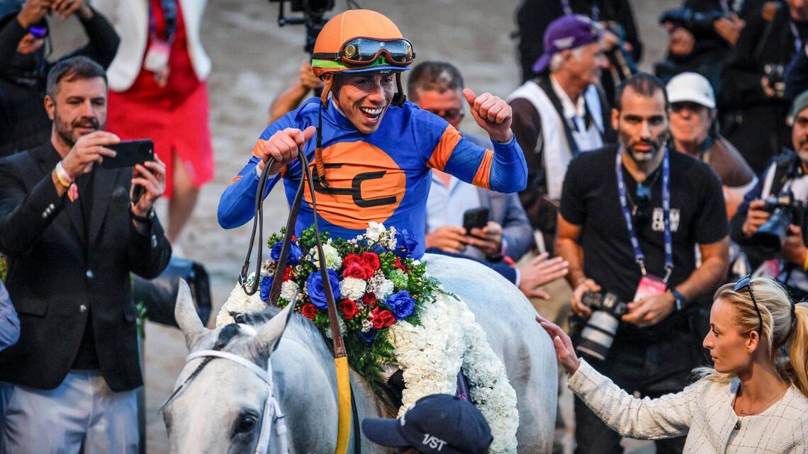 White Abarrio continues dominance at Gulfstream, runs away with Pegasus World Cup Invitational