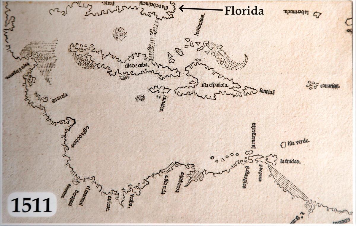 Is this 16th century map evidence that Ponce de Leon was not the first European to discover Florida? The map’s owner, Brian Schmitt, an avid map collector and resident of Marathon, says it is.