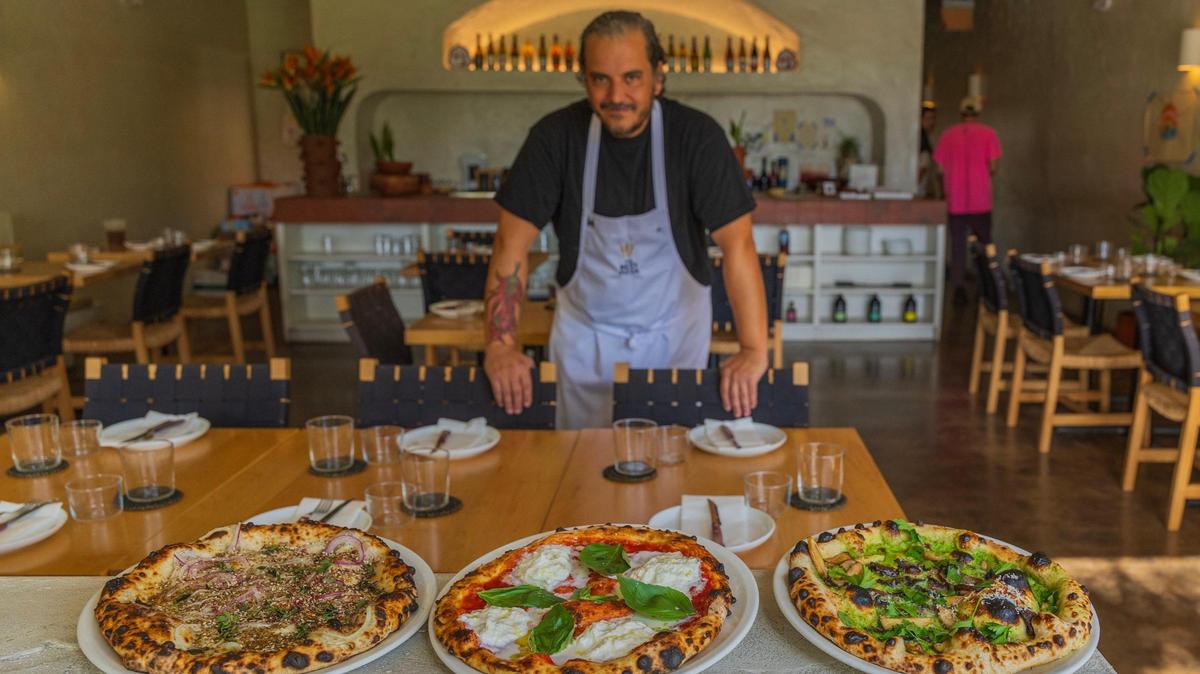 Chef Javier Ramirez, here with a few of his creations, is the owner of La Natural in Little River and was named one of the top 100 pizza makers in the world.