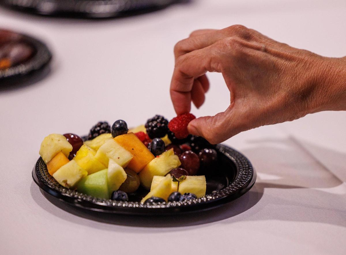 Attendees at the FIU event who are observing Ramadan broke the daily fast with dates and fruit before enjoying dinner.