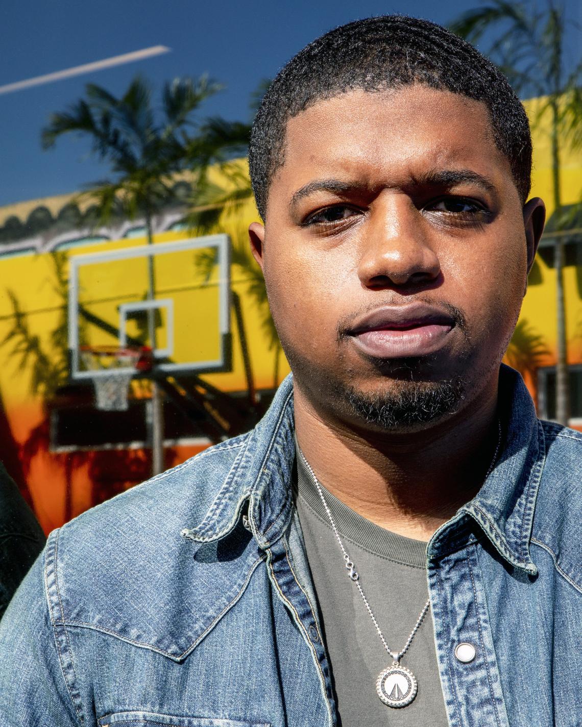 UNKNWN co-owner Frankie Walker Jr. stands on the basketball court in his second storefront location in Miami, which opened in Wynwood during Art Basel.