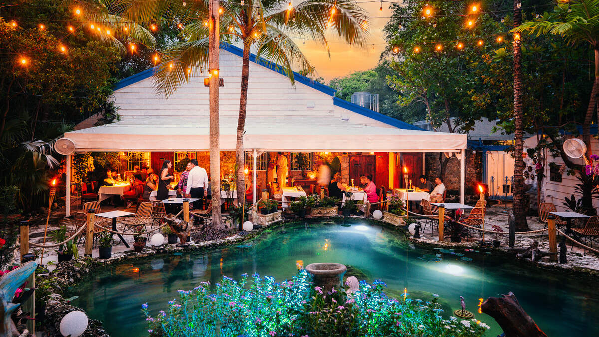 Eos Garden Mediterranean restaurant is now open at the Water Pump House in Miami
