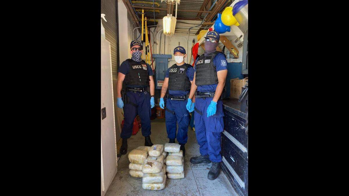 Coast Guard Sector Key West reported that on Feb. 23, 2021, 77 pounds of marijuana were found floating off the water in the Lower Keys.