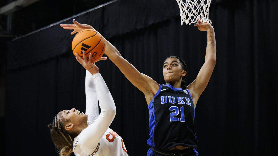 UM women fall to Duke 74-58, Katie Meier’s legacy celebrated with banner raising