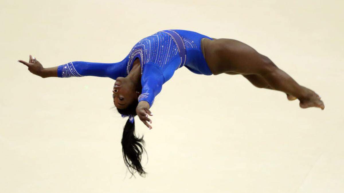 Gymnastics champion Simone Biles has been a strong voice for women’s equity in sports.