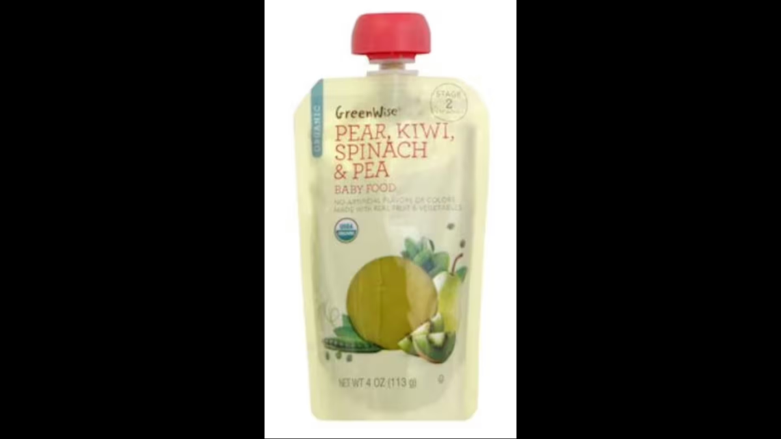 Publix GreenWise Pear, Kiwi, Spinach & Pea Baby Food