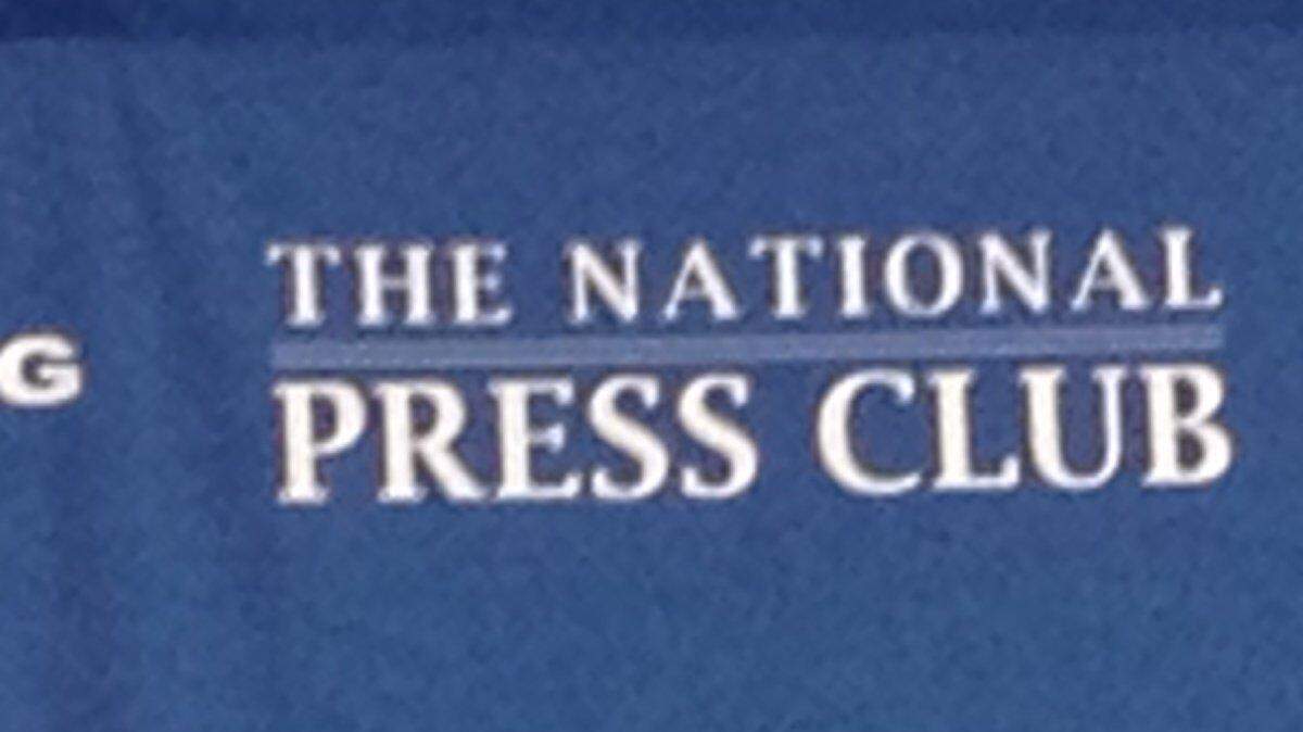 Peter Maurer, head of the Geneva based International Committee of the Red Cross, discusses the source of the hunger strike at Guantanamo at the National Press Club in Washington D.C. on Thursday, April 11, 2013.