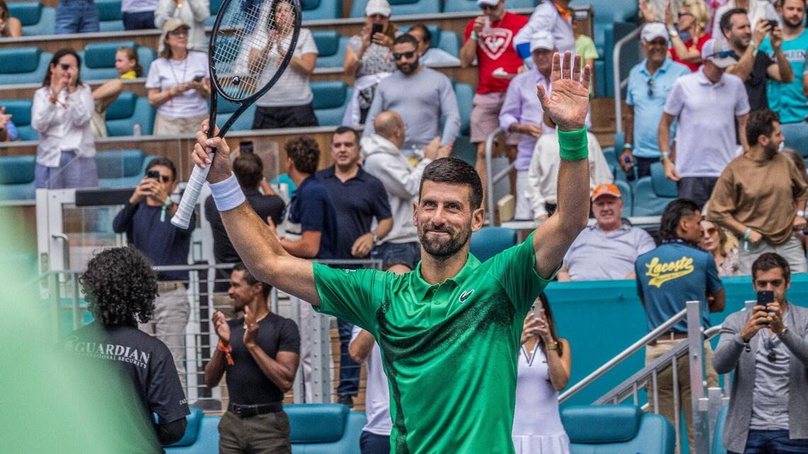 Djokovic breezes into Miami Open final with win over Dimitrov, then meets with Messi