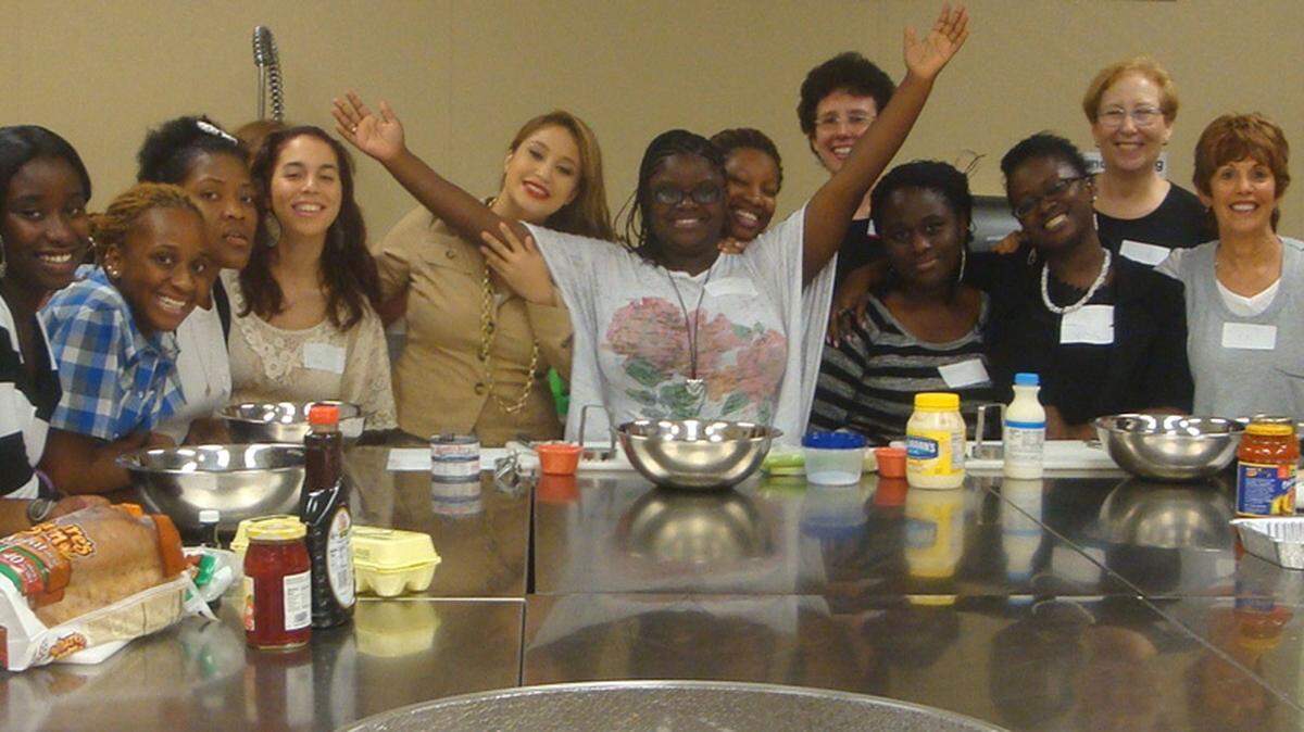 Children from Casa Valentina enjoy their time at St. Stephen’s Episcopal Church in Coconut Grove, where volunteers prepare a meal for them once a month.