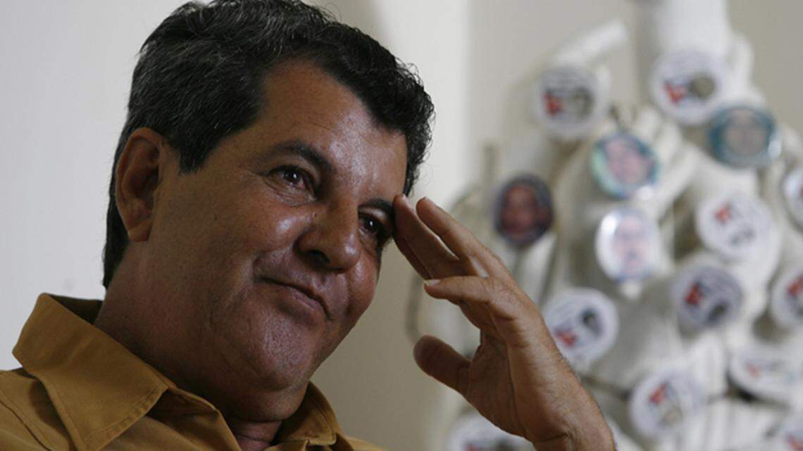 Cuban activist Oswaldo Payá during an interview with The Associated Press in Havana, Cuba, in 2006.
