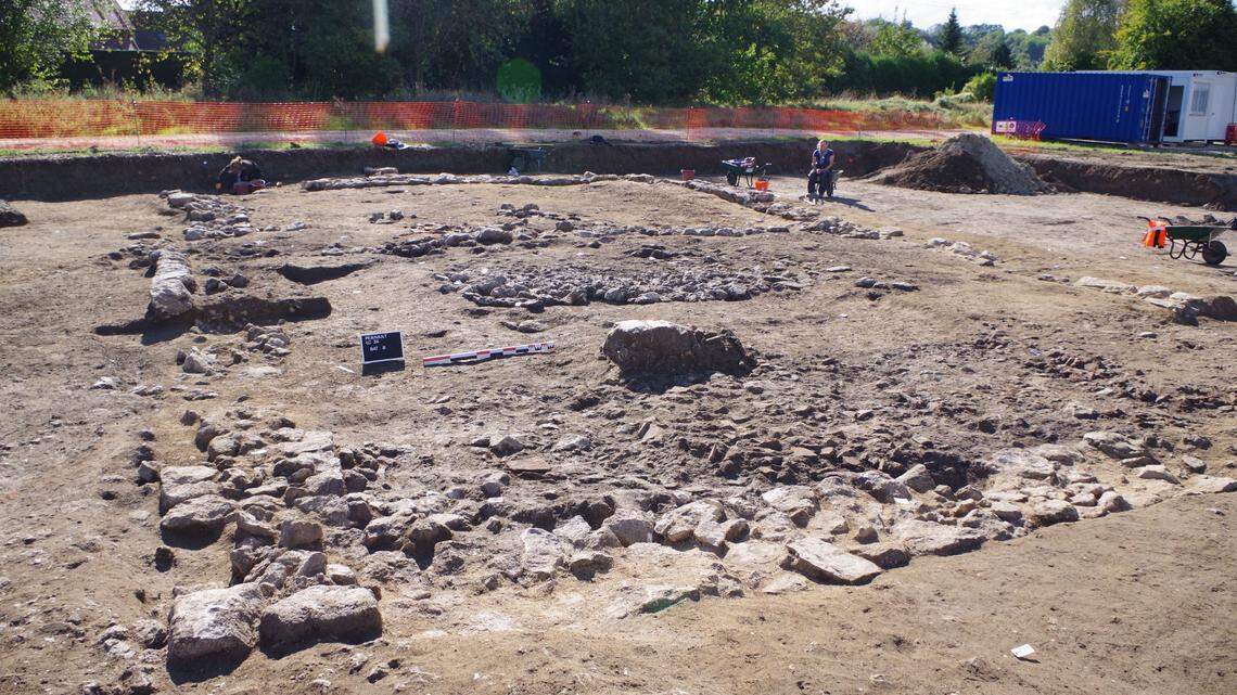 An ancient Roman villa in northern France also had a burial from relatively recent history.