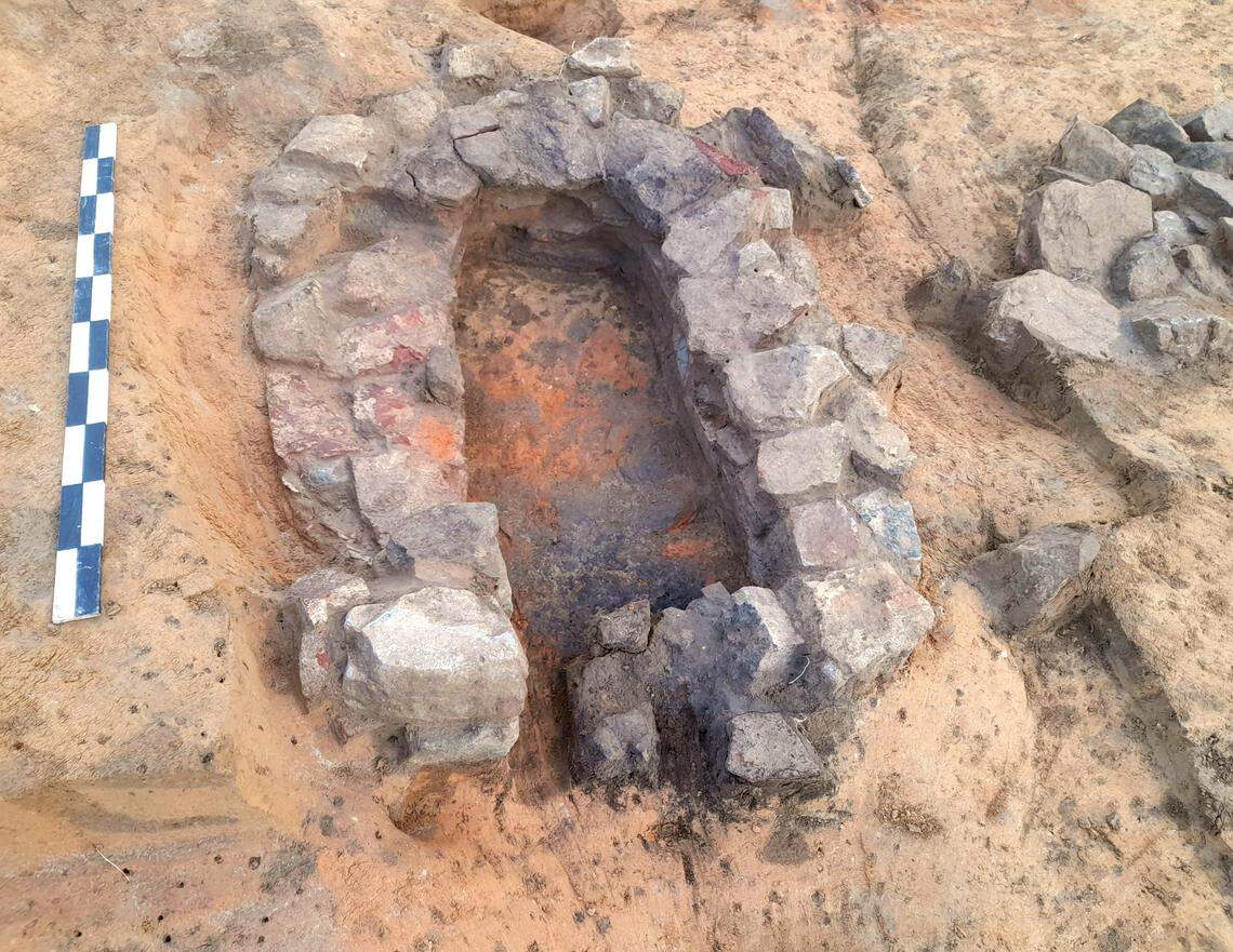 The team also excavated several small pit houses and stone ovens, Biermann said.