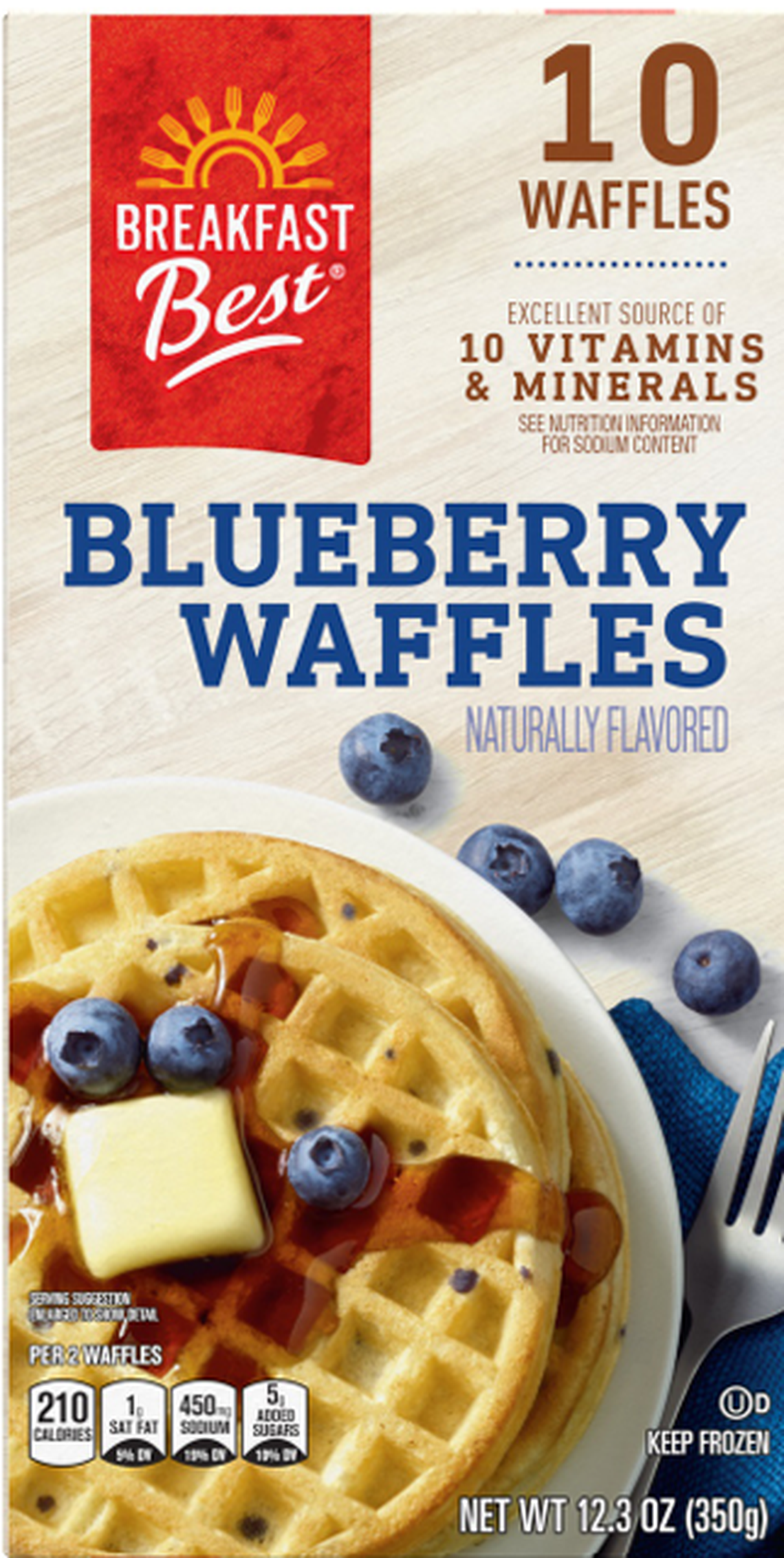 Aldi’s Breakfast Best Blueberry Waffles are among the frozen waffles recalled.