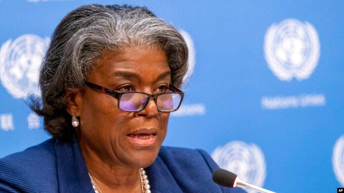 The U.S. ambassador to the United Nations, Linda Thomas-Greenfield