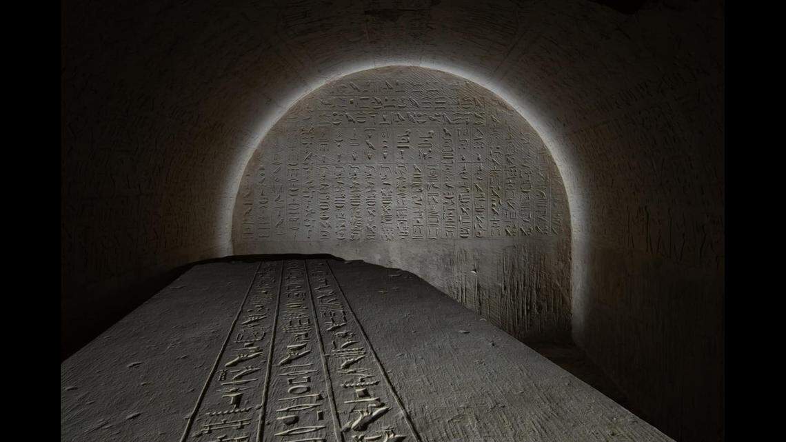 The hieroglyphics were intended to ensure the deceased passed smoothly into the afterlife, experts said.