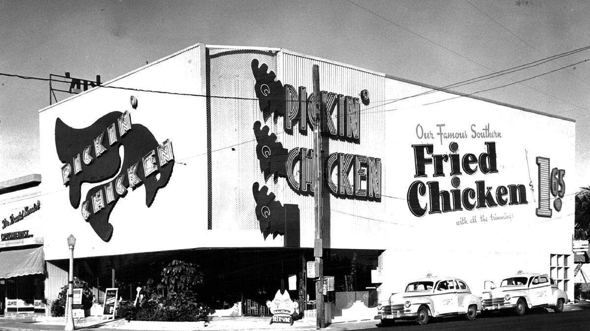 Pickin’ Chicken, at 71st Street and Collins Avenue in Miami Beach, was rated as one of the 10 most beautifully decorated restaurants in America by Fortune magazine. The restaurant was popular in the 1950s into the ’60s.