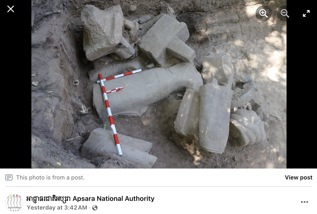 The statue was found during a second round of excavations at the temple site.