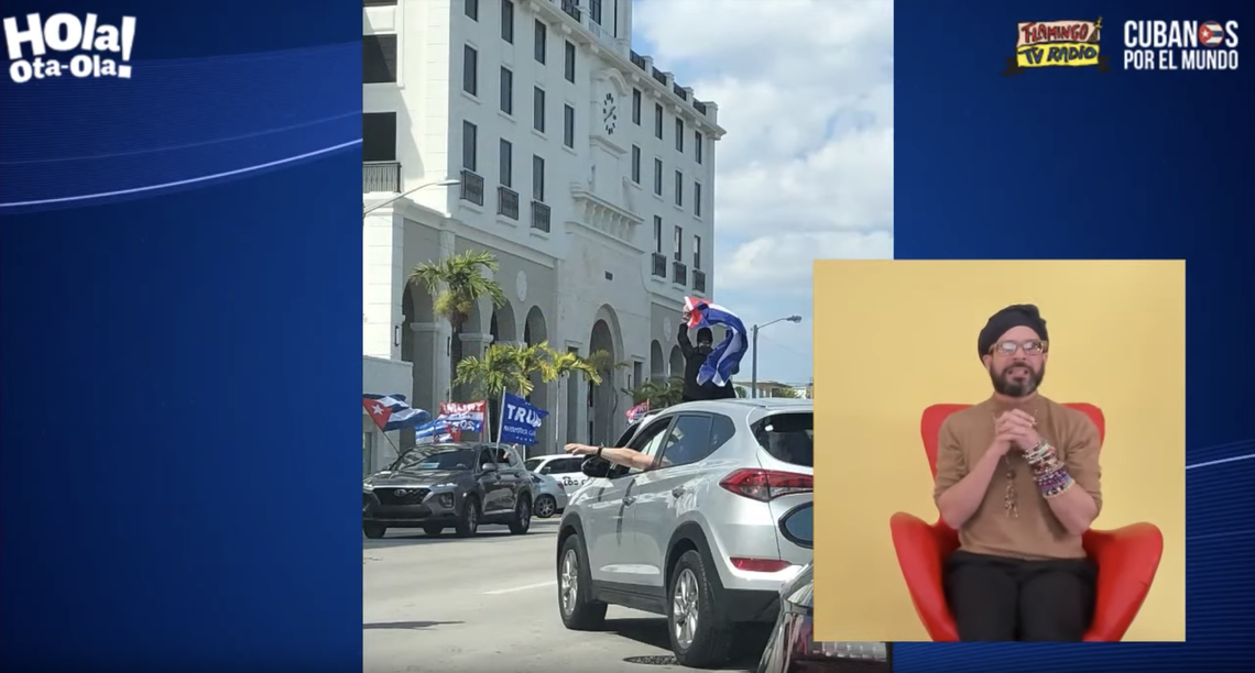 Screenshot of the You Tube show Hola Ota-Ola! with Alexander Otaola.