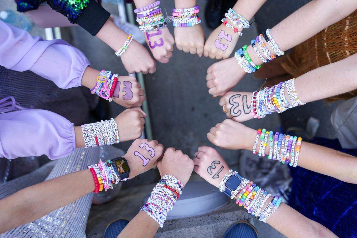 Taylor Swift performed her largest Eras Tour concert venue in Melbourne, Australia, Feb. 16-18, 2024. Up to 96,000 fans attended each night and fans showed off their friendship bracelets. Trading bracelets is a tradition at Swift’s concerts.