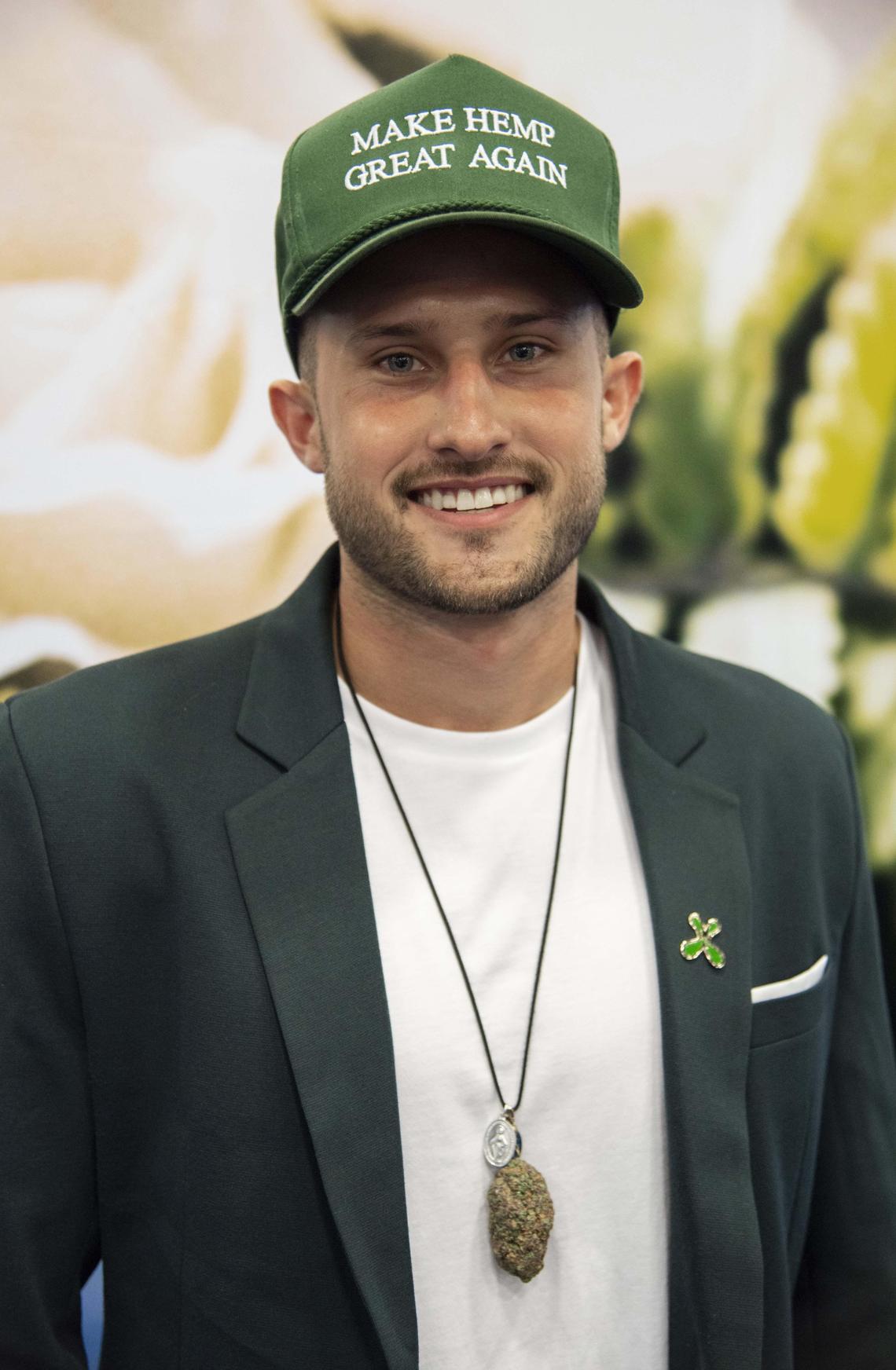 Tyler Gomez of Green Roads CBD attends the USA CBD Expo at the Miami Beach Convention Center on August 2, 2019.