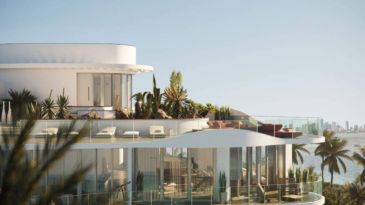 CMC Group and Morabito Properties launched sales for the new luxury condo Onda. Above, one of Onda’s four penthouse units.