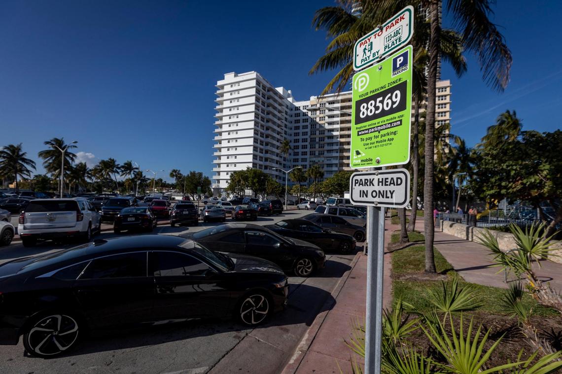 Miami Beach’s parking director says the expenses reported by the George Santos campaign at this parking lot at 4621 Collins Ave. could not have been possible.