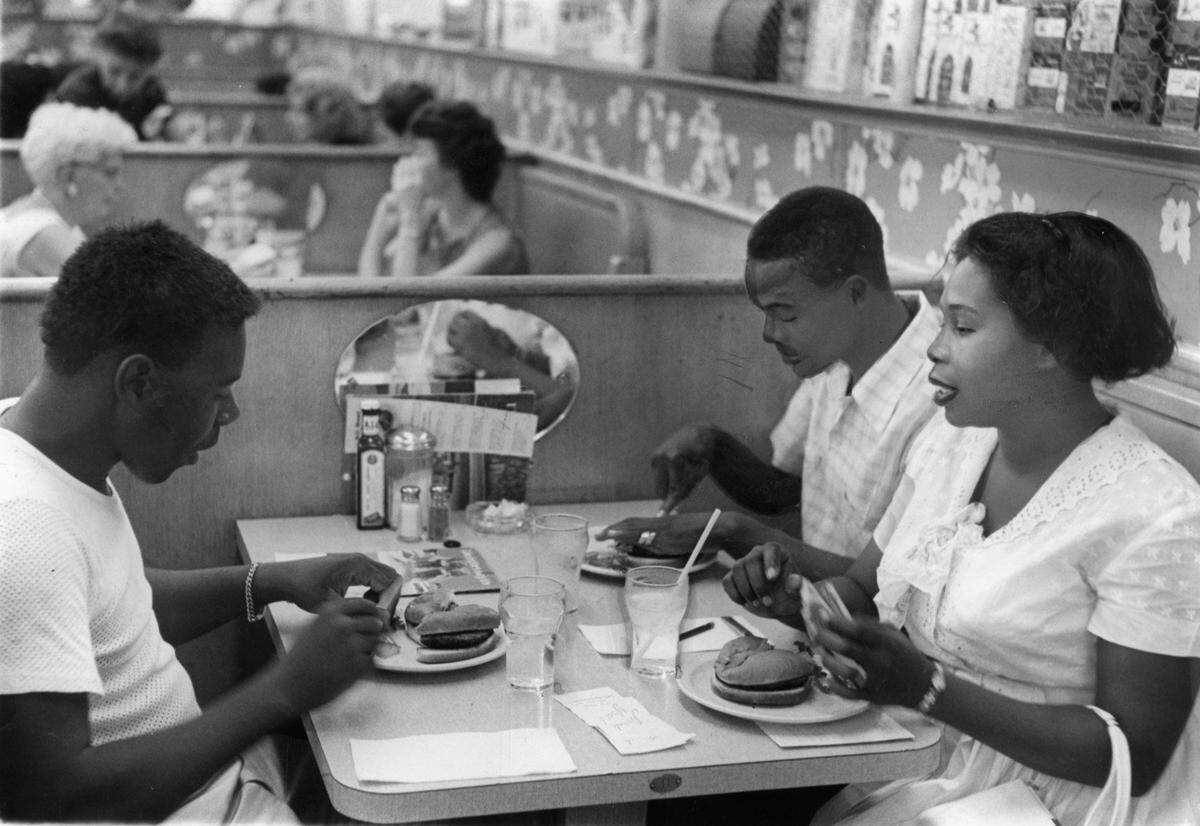 In 1960, customers at the Walgreens lunch counter in downtown Miami.