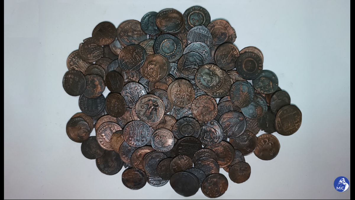 Experts determined that the coins date to the early fourth century, approximately between 324 and 340, officials said.
