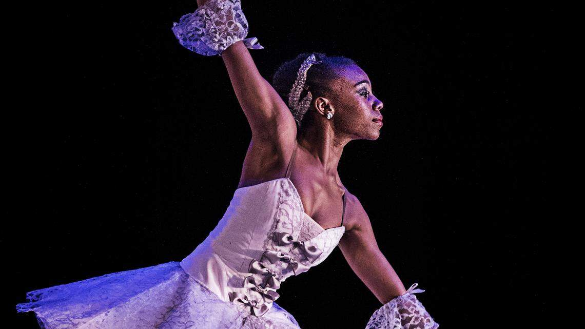 Thomas Armour Ballet student Dahlia Despradel performs at the company’s annual Spring Concert at the New World School of the Arts. The program provides ballet, reading, math and etiquette classes along with access to mental health professionals to those who are underprivileged.