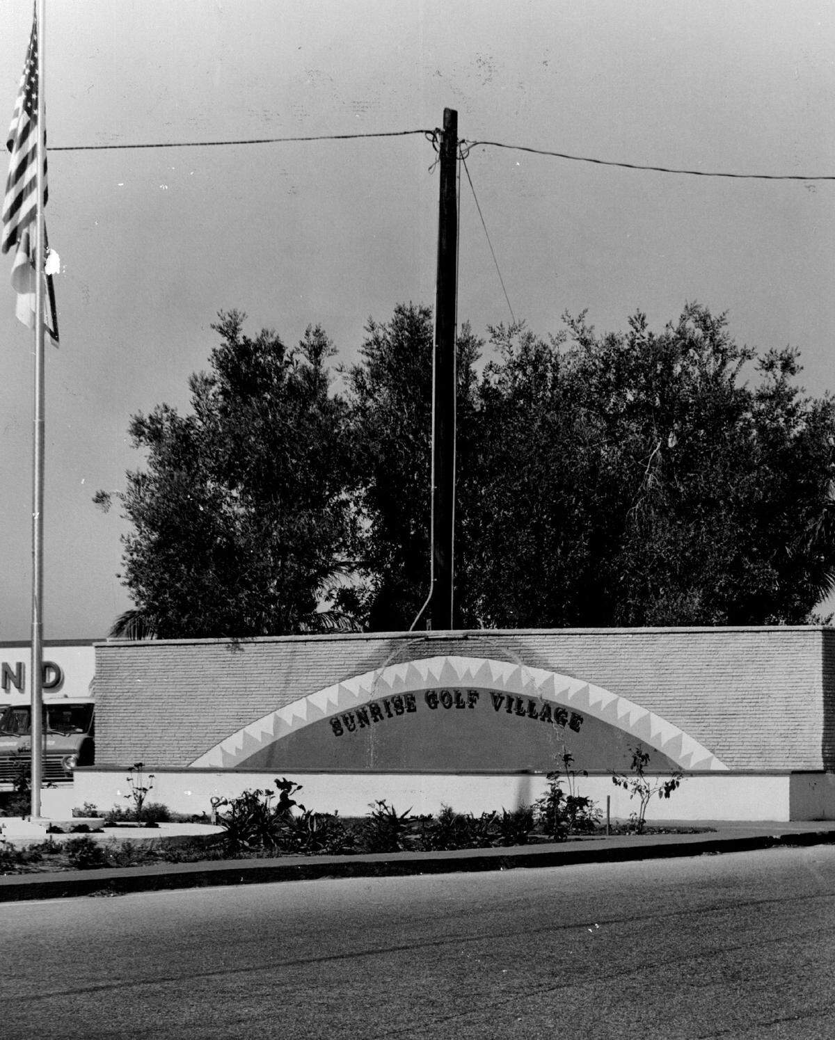 Sunrise Golf Village in the early years.