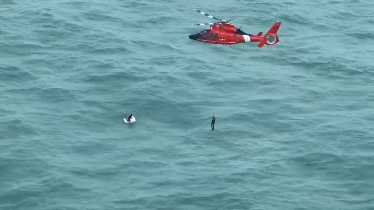 A stranded boat captain off Florida’s west coast survived Hurricane Milton’s 20-foot seas using a life jacket, emergency beacon, and cooler.