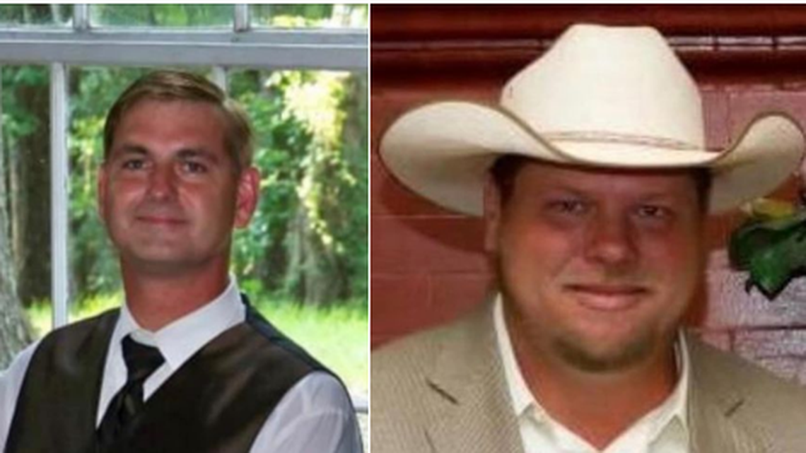 David “Daniel” Sigers, 54, (left) and James Michael “Bo” Thomas, 49, (right) were found dead in a home on Aug. 1, 2022, in Macclenny, Florida, according to a news release.
