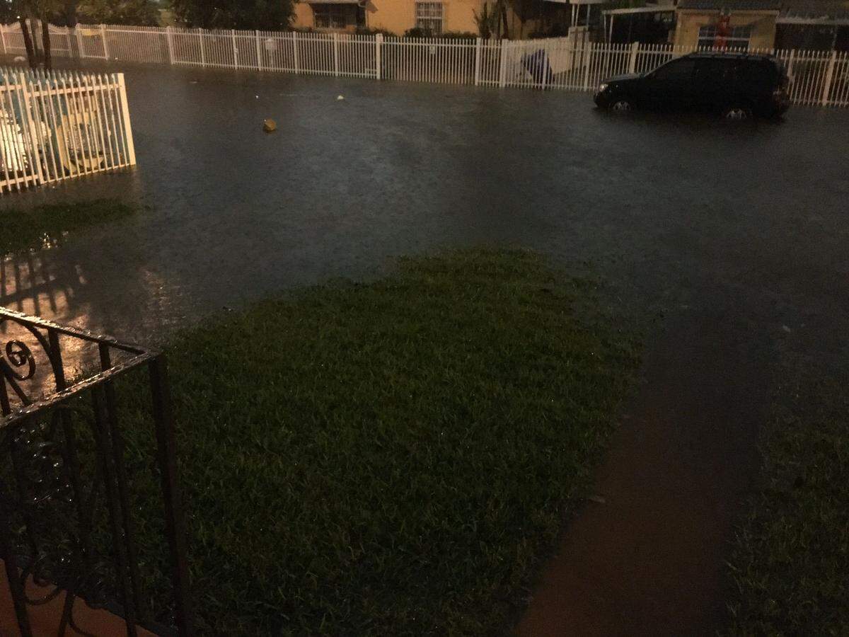 A strong rainstorm is enough to turn Fourth Terrace in Flagami into ‘a river,’ and residents want the city to fix the problems soon.