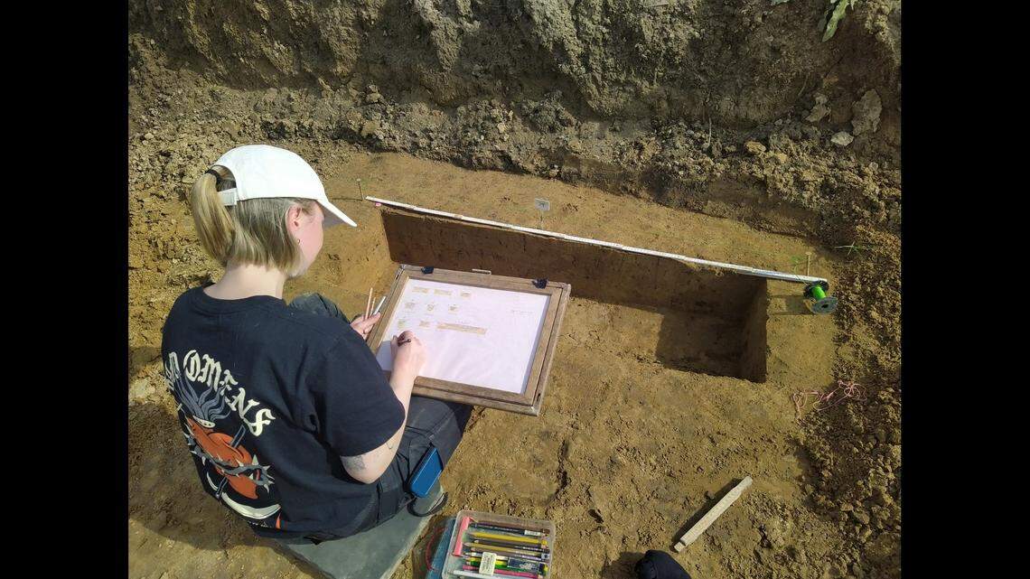 While excavating a medieval farm homestead, archaeologists found something much older.