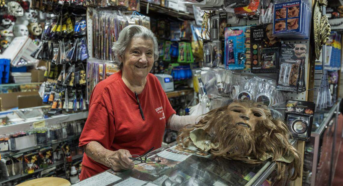 Co-founder and owner Carmen Torres at the register at La Casa de los Trucos on Oct. 1, 2025.