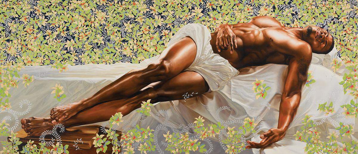 The inaugural show at the new Rubell Museum in Allapattah showcases 300 works from the Rubell family collection, including this mammoth canvas by Kehinde Wiley.