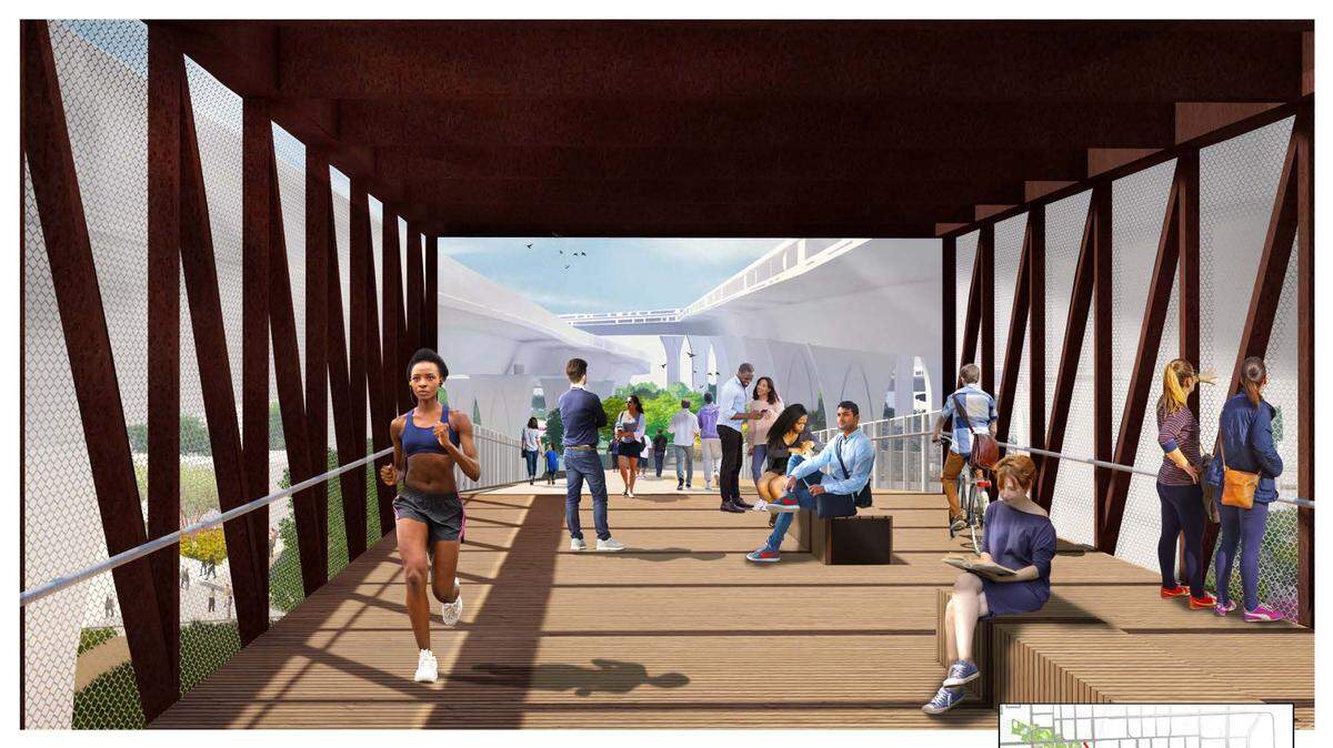 Plans for the Underdeck include a pedestrian bridge.