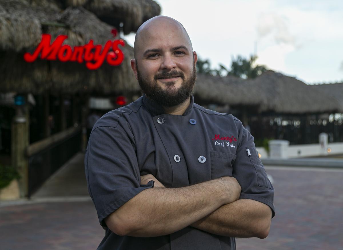 Luis Izquierdo, 35, the executive kitchen manager at Monty’s in Coconut Grove, has worked there for 20 years and says he has worked in just about every job at the restaurant, from bus boy to bar back. Now, he gets to cook and help shape the menu.