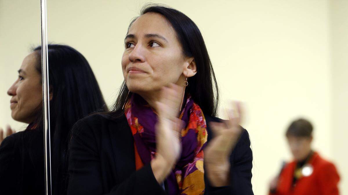 Members of Congress and governors elected in the 2018 midterm elections made history as the first gay governor, youngest woman elected to Congress, first Native American woman (Sharice Davids, pictured above) in Congress and more, early in the night.