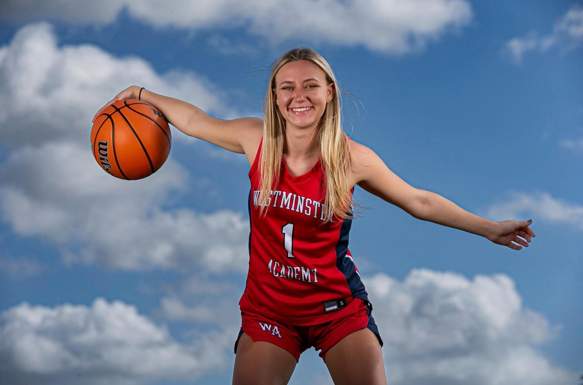 Broward Basketball Small School Player of the Year Claire Erickson, from Westminster Academy, is photographed at Brian Piccolo Park in Hollywood, Florida on Wednesday, March 9, 2022.