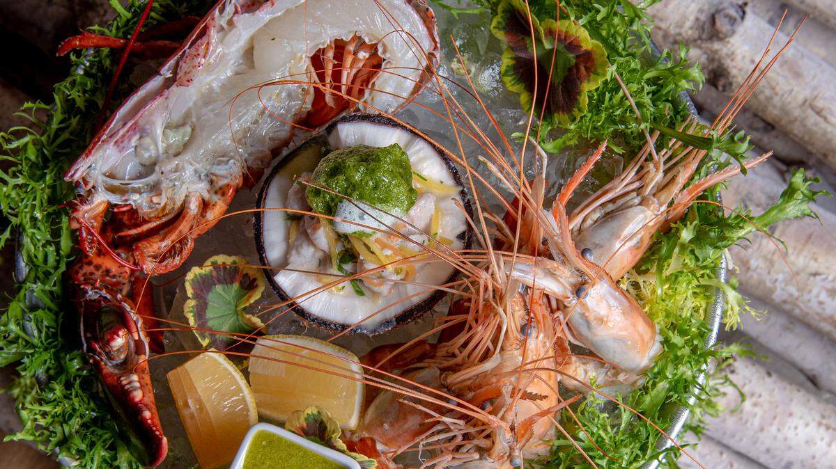 Seafood is king at the Greek-influenced Mau Miami, which turns into a Tulum-style lounge at night.