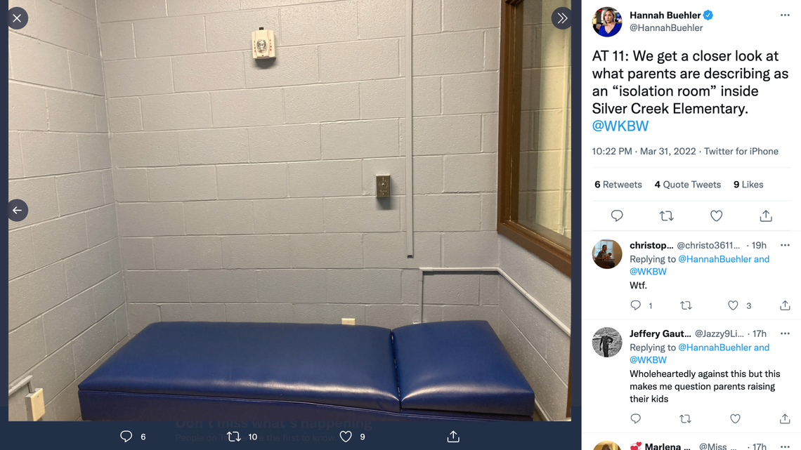 A school administrator wrote a letter to raise concerns about the use of an isolation cell to discipline students at an elementary school in western New York.