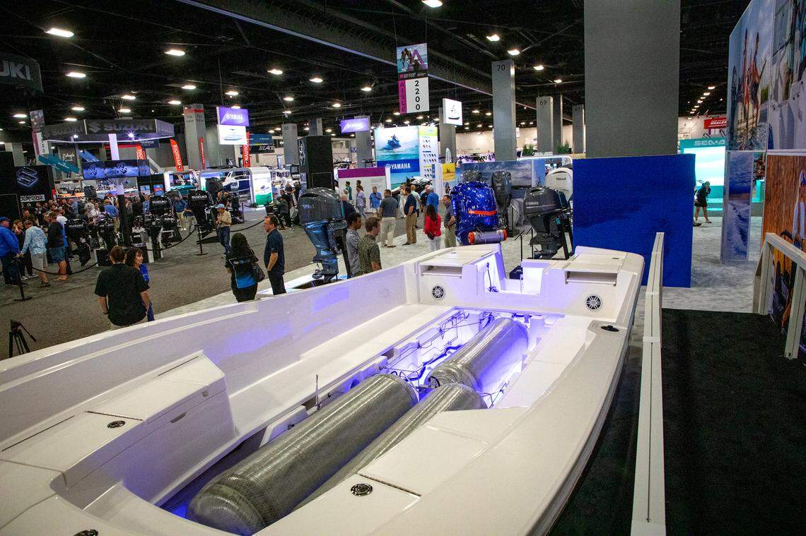 Yamaha Motor Corporation unveiled the world’s first hydrogen-powered boat for recreational use at the Miami International Boat Show on Feb 14. The effort is part of Yamaha’s plan to achieve carbon neutrality.