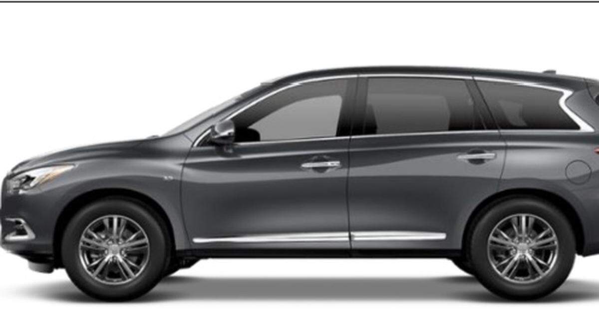 Miami police department is looking for the driver of a newer model dark charcoal gray Infiniti QX60 SUV with front end damage similar to the vehicle pictured. Police say the SUV was involved in a hit-and-run crash that left a woman dead on June 18, 2019.