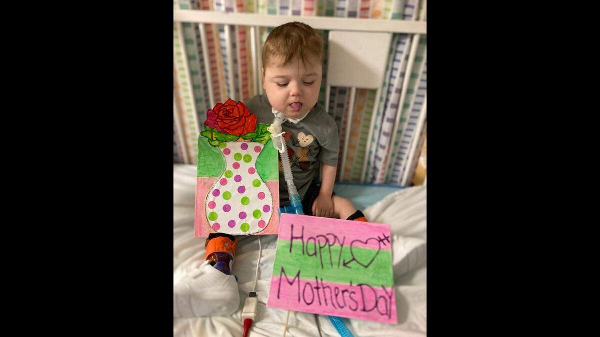 ‘Florida won’t give me my child, unless I can pay for it,’ said Braydenn’s mother, Brittany Hayes. ‘They say it is not medically necessary for him to be here.’